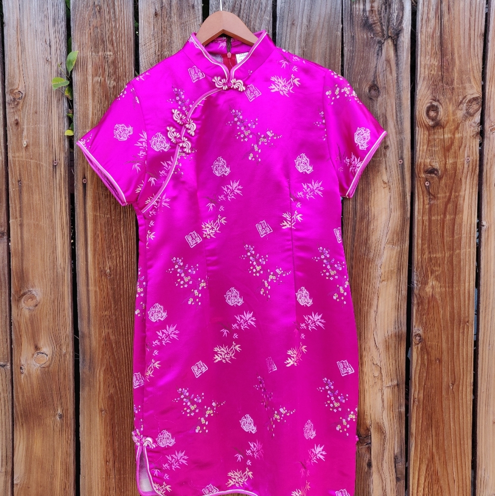Chinese Dress Fusia Pink